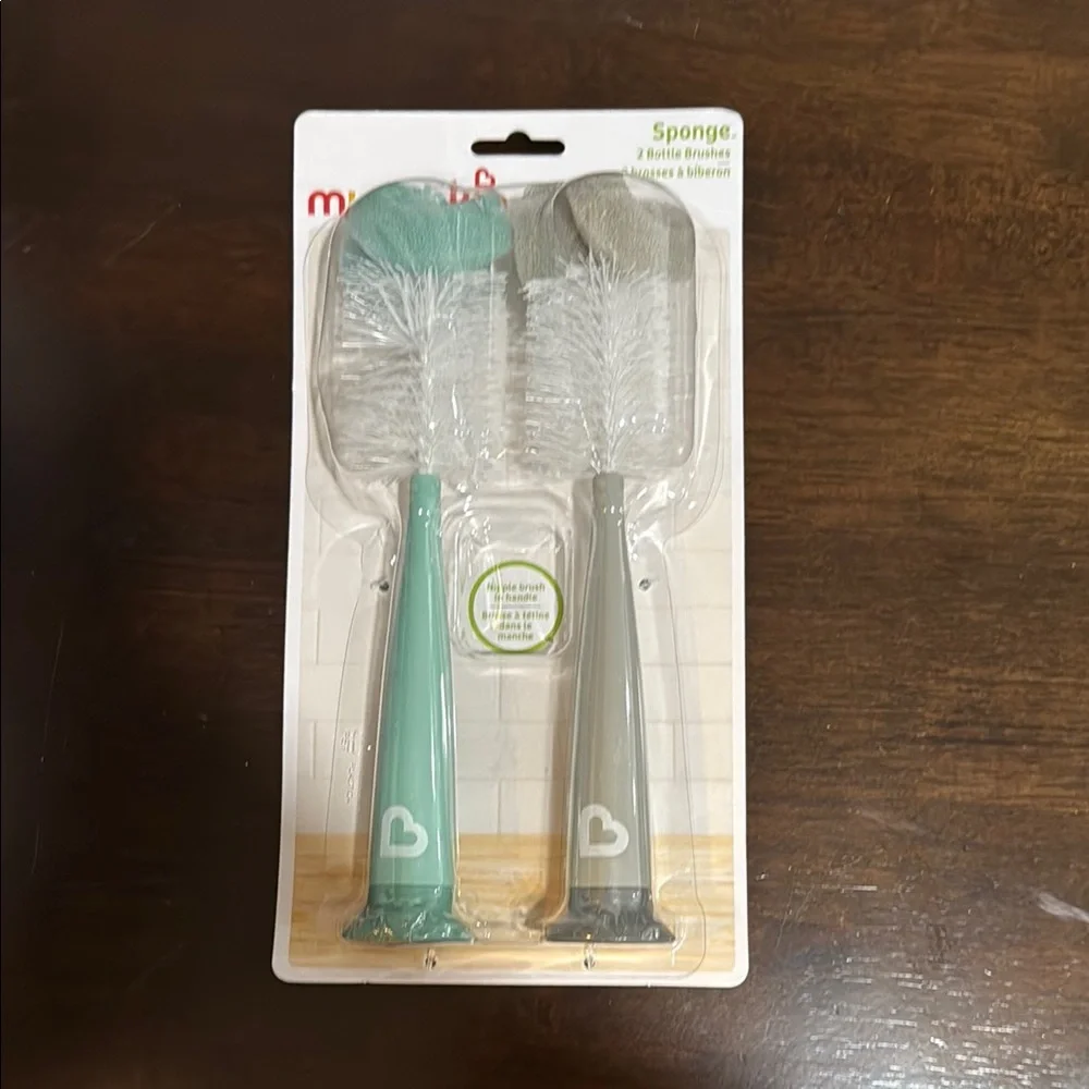 Mint and Gray Bottle Brush Set